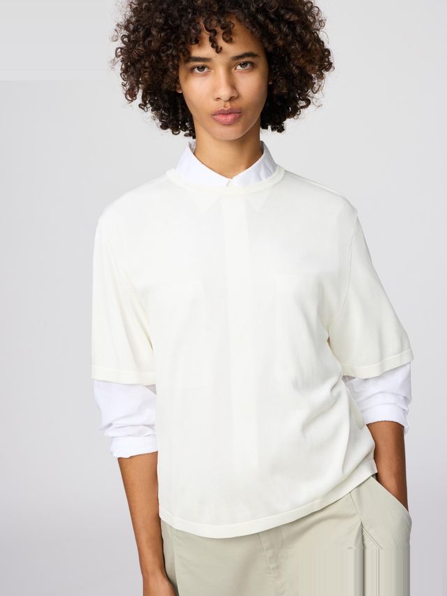 Boxy Knitted T-Shirt