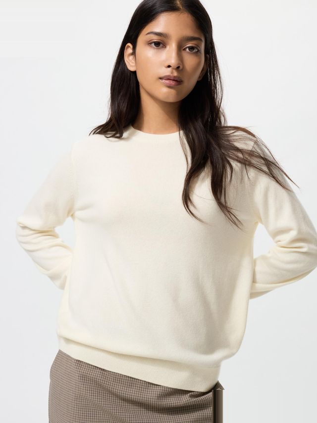 Cashmere Long Sleeve Crew Neck Sweater