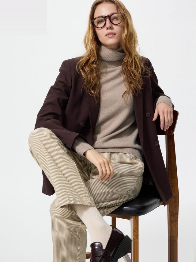 Cotton Relaxed Ankle Pants Hickory (Longer Length)