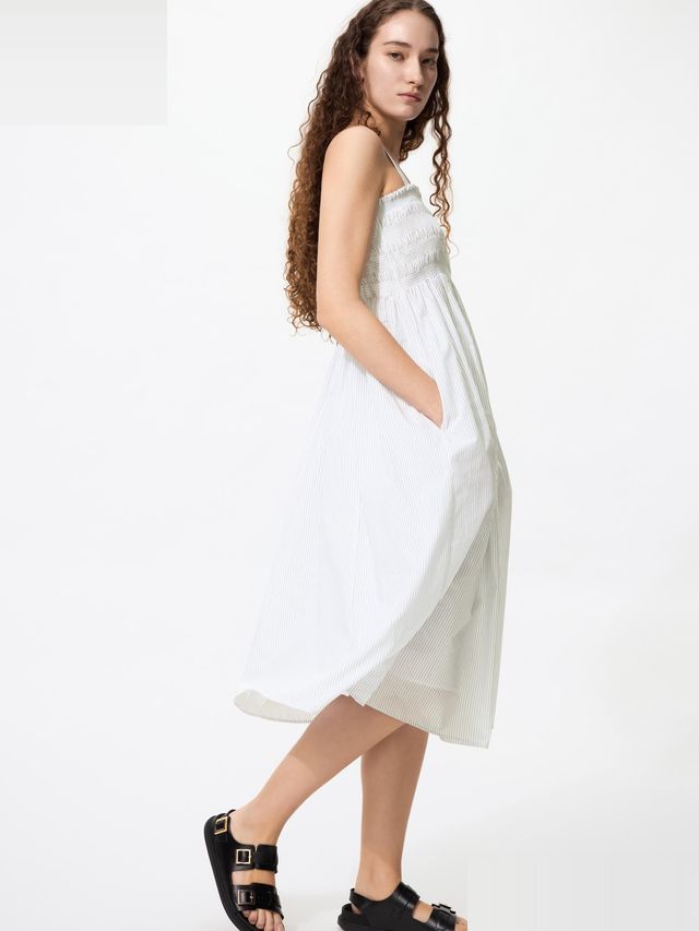 Cotton Shirring Dress