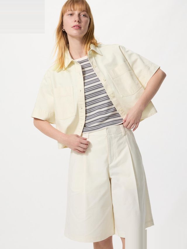 Jersey Pleated Long Shorts
