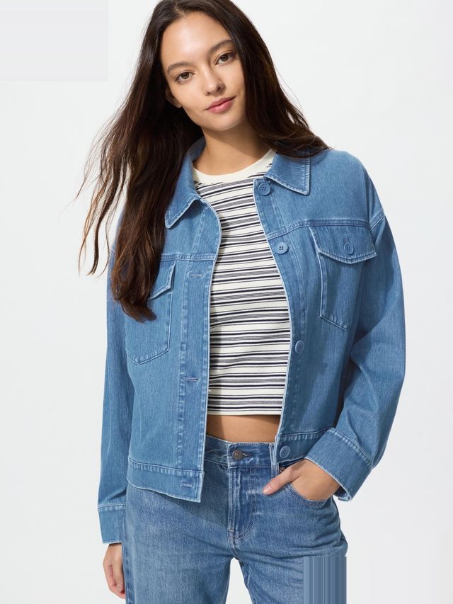 Jersey Relaxed Jacket Denim