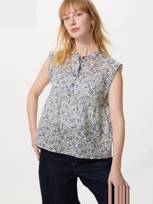 Light Cotton Pintuck Blouse
