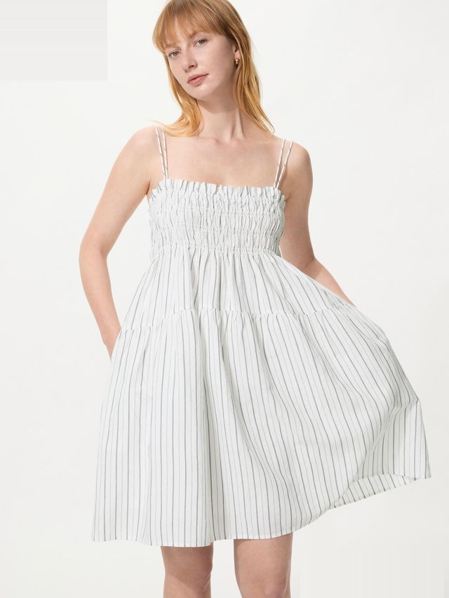 Linen Blend Camisole Dress