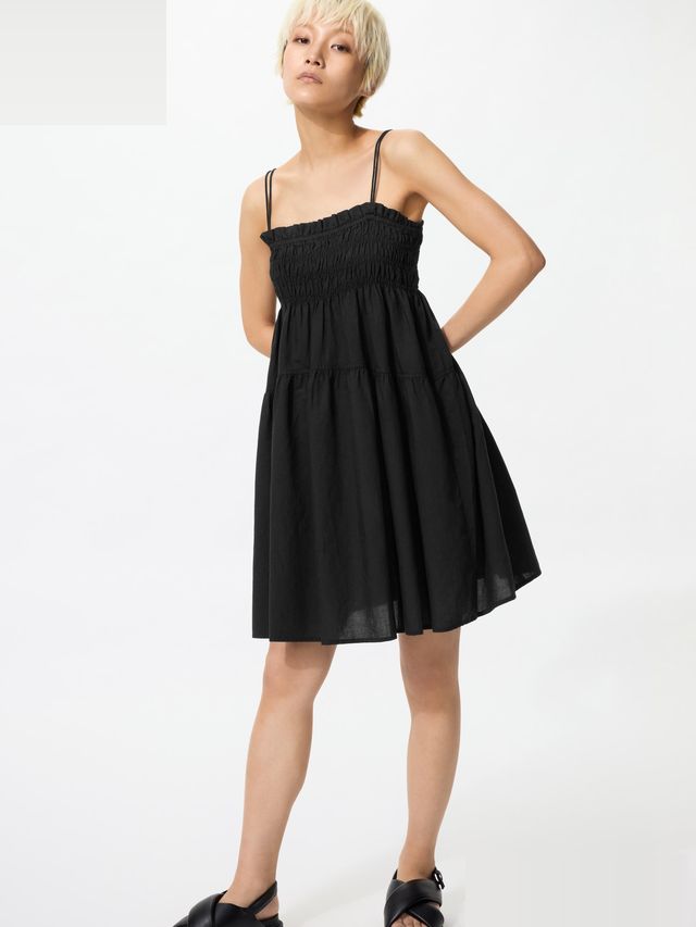 Linen Blend Camisole Dress