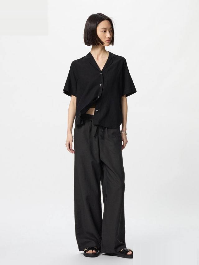 Linen Blend Easy Pants (Longer Length)