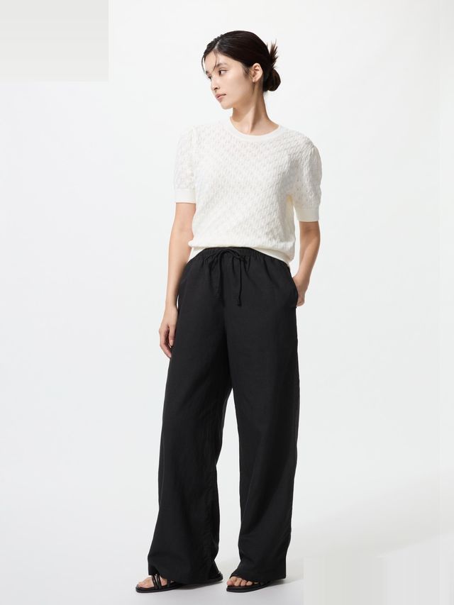 Linen Blend Easy Pants (Regular Length)