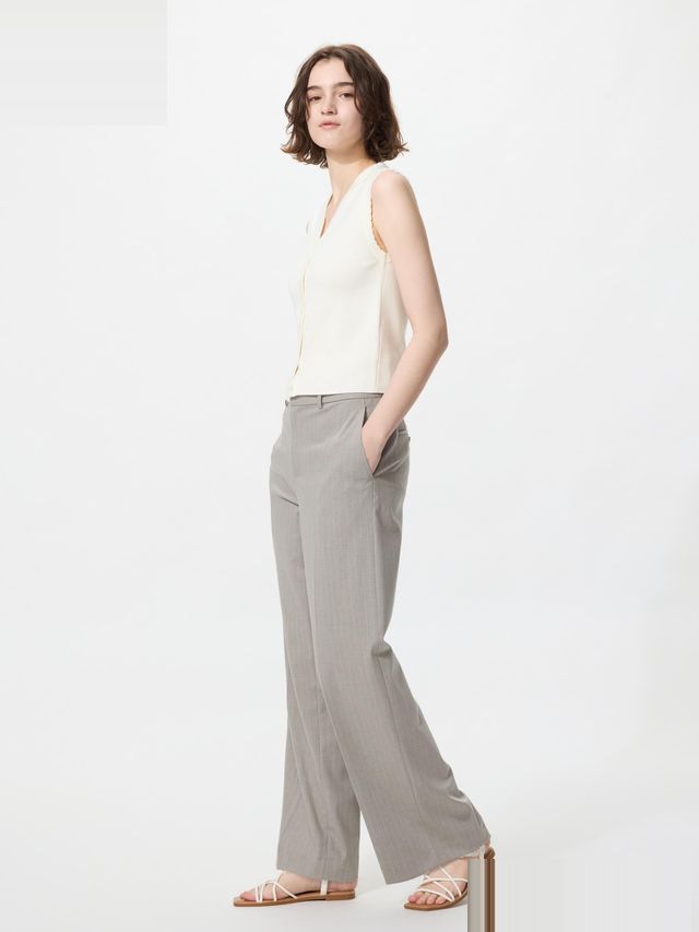 Smart Wide Pants Stripe (Longer Length)