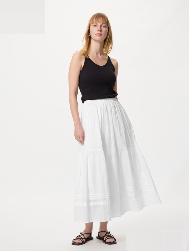 Tiered Maxi Skirt