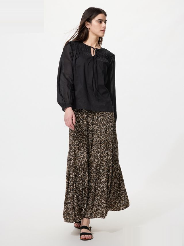 Tiered Maxi Skirt Print