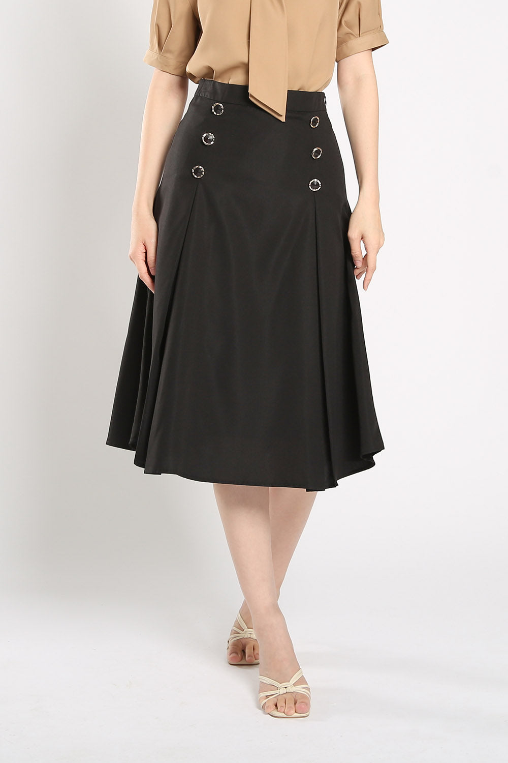 Cessna Flare Skirt in Black