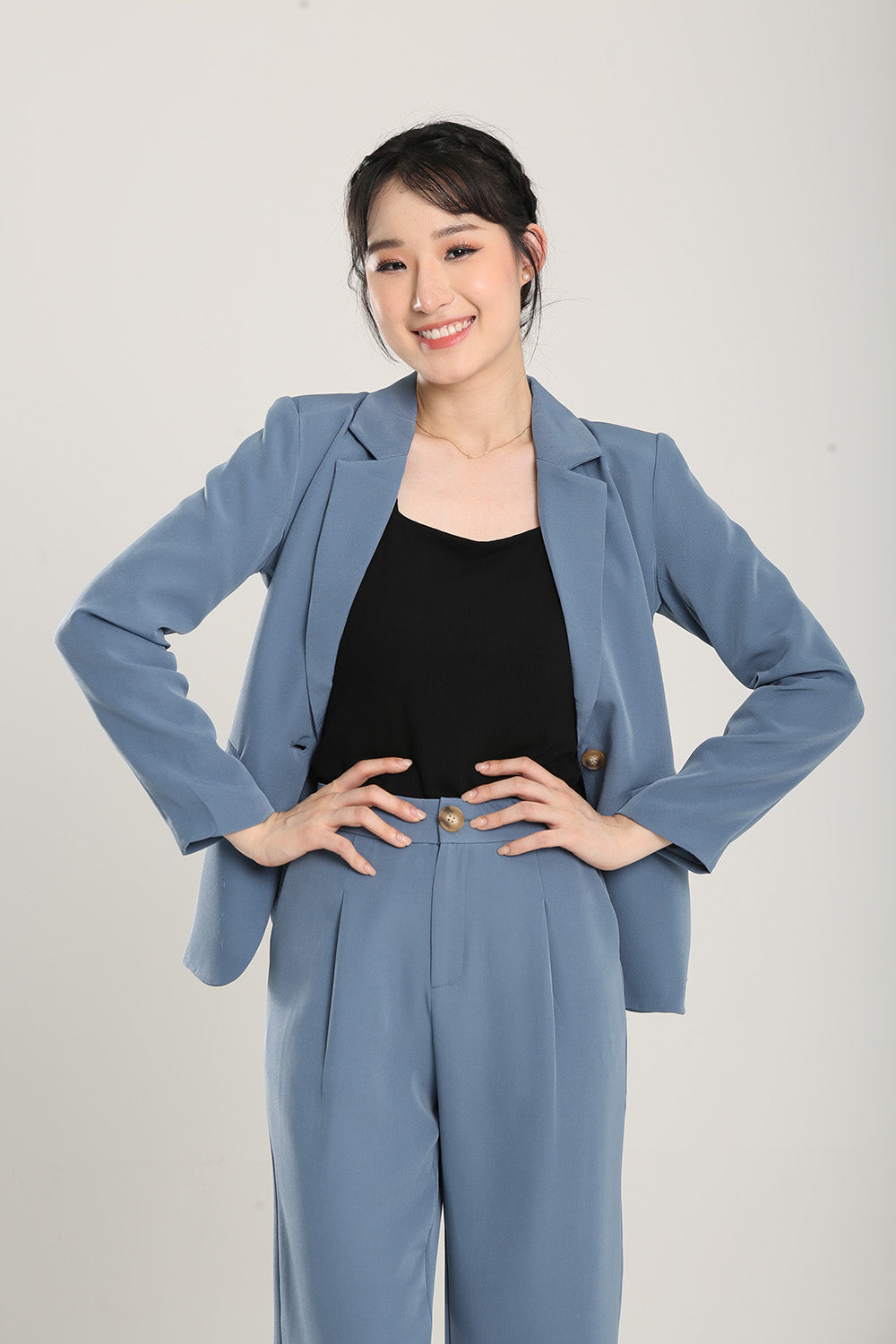 Lorette Tailored Blazer in Blue