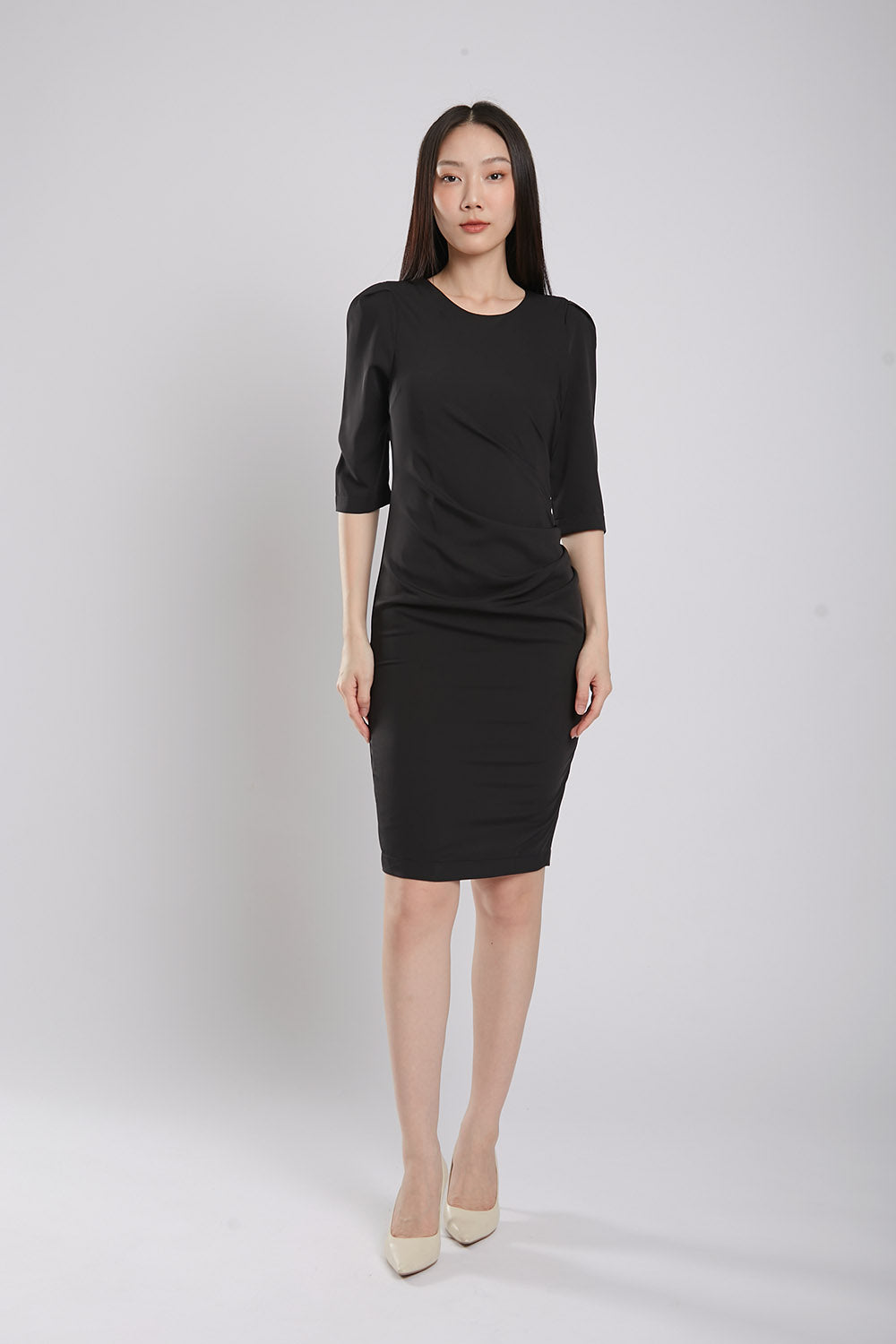 Manika Midi Dress in Black