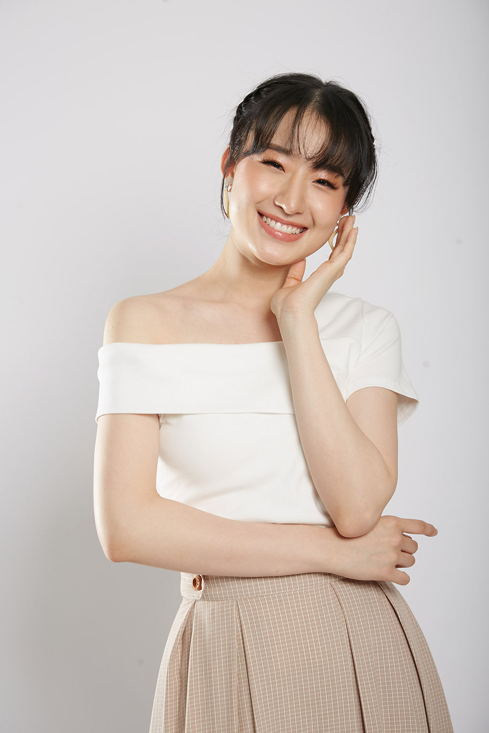 Morie Top in White