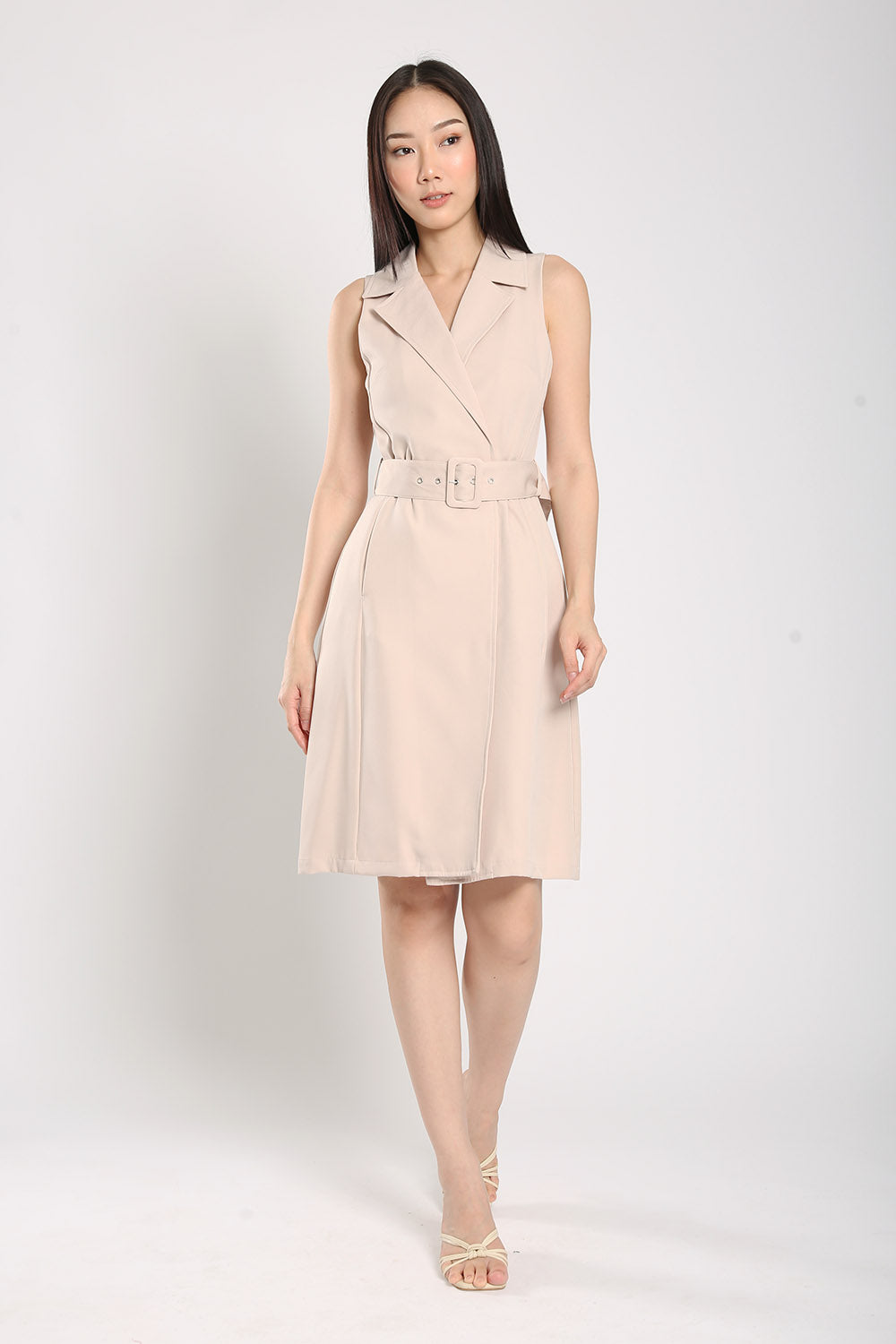 Olwyn Mini Dress in Apricot