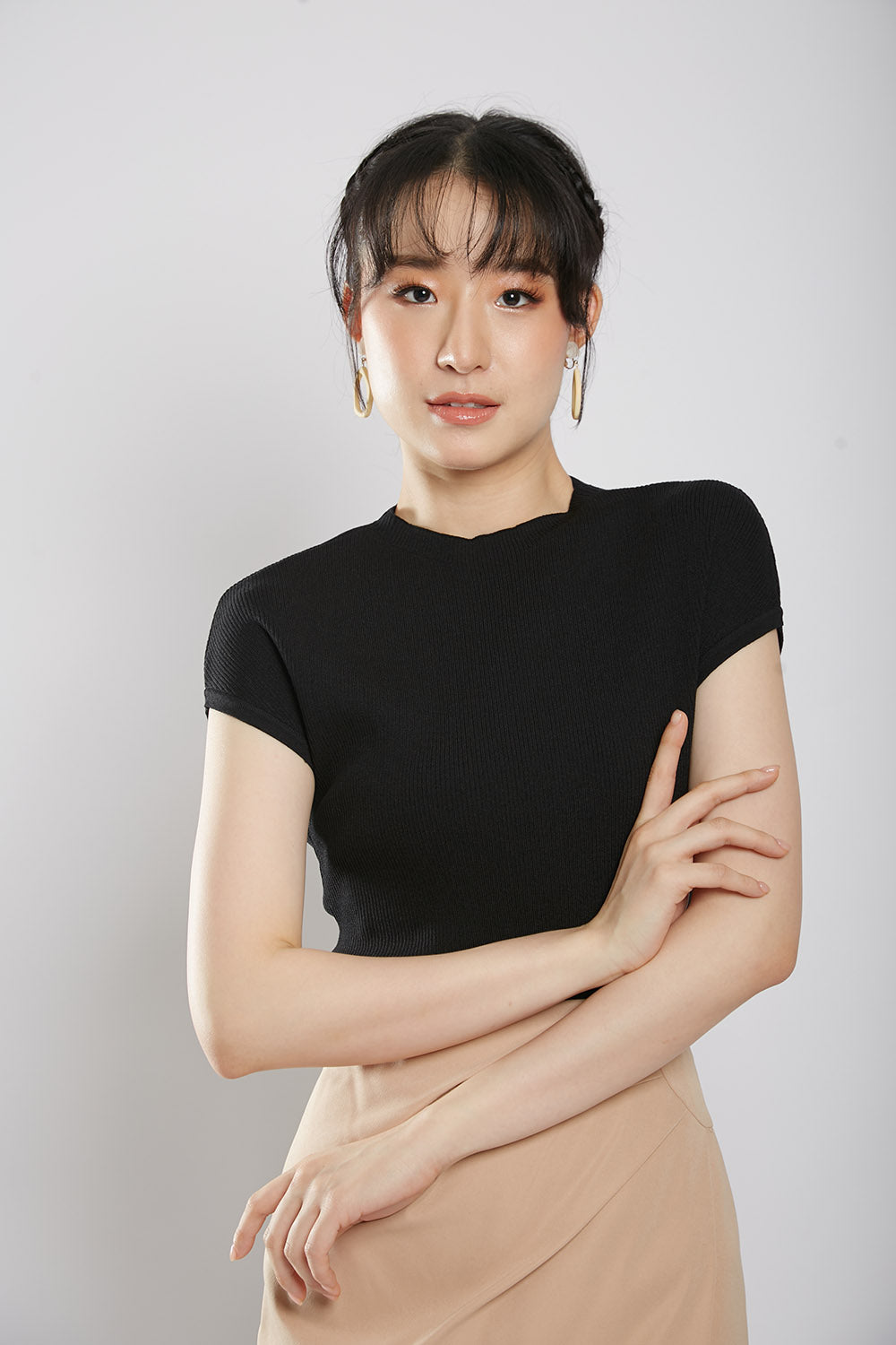 Yesenia Knit Top in Black