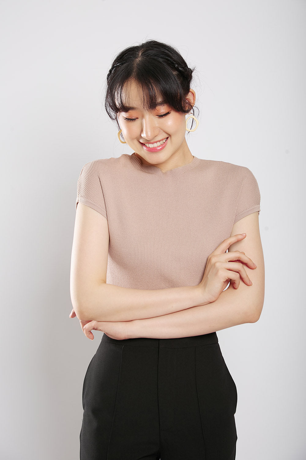 Yesenia Knit Top in Oat