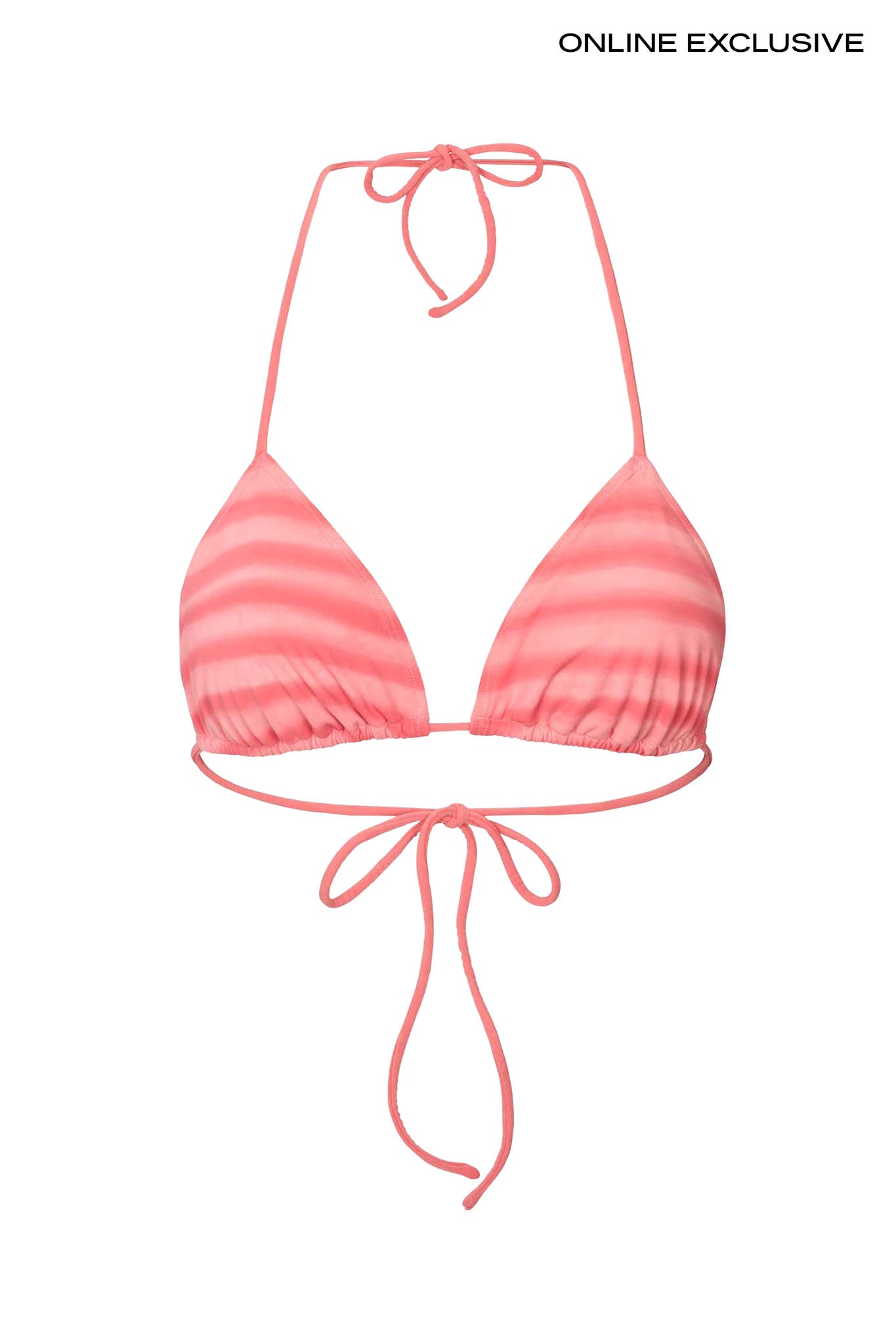 Blurred line triangle top - Merle I Pink combo