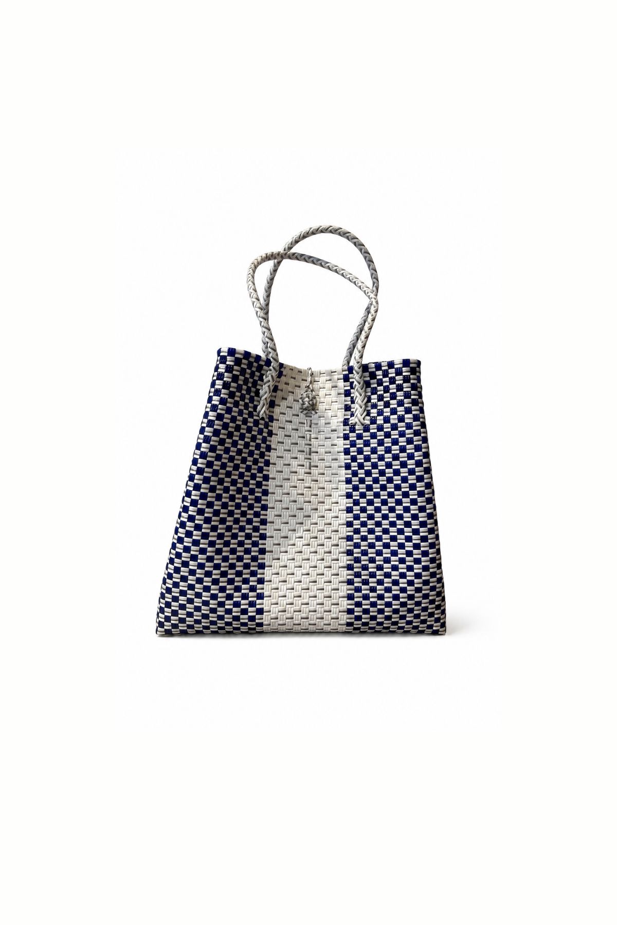 Woven Tote Bag - Rabens Saloner I Blue/White Combo